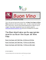 Предварительный просмотр 1 страницы BUON VINO Super Jet Instructions Manual