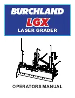 burchland LGX Operator'S Manual предпросмотр