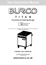 Preview for 1 page of Burco 444440349 User Instruction Manual