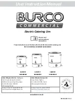 Burco 444448528 User Instruction Manual предпросмотр