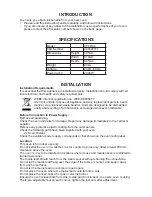 Preview for 2 page of Burco CTCO02 User Instruction Manual