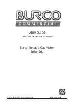 Preview for 1 page of Burco MFGS20SS User Manual