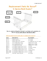 Предварительный просмотр 5 страницы Burco RediRacks S Series Assembly & Instruction Manual