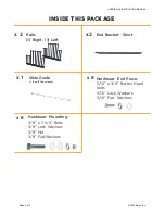 Preview for 3 page of Burco REDIRACKS V Series Assembly & Instruction Manual