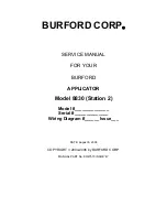 Предварительный просмотр 1 страницы Burford 8830 Service Manual