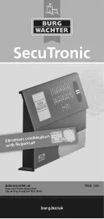 BURG-WACHTER SecuTronic TRSE 12H Operating Instructions Manual preview