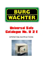 BURG-WACHTER Universal Safe Operating Instructions preview
