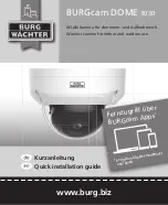 Burg Wächter BURGcam DOME 3030 Quick Installation Manual preview