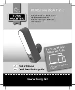 Preview for 1 page of Burg Wächter BURGcam LIGHT 3010 Quick Installation Manual