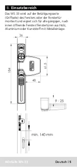 Предварительный просмотр 3 страницы Burg Wächter WS 33 Assembly And User'S Manual