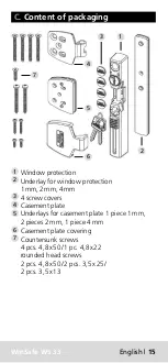 Предварительный просмотр 13 страницы Burg Wächter WS 33 Assembly And User'S Manual