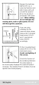 Предварительный просмотр 16 страницы Burg Wächter WS 33 Assembly And User'S Manual