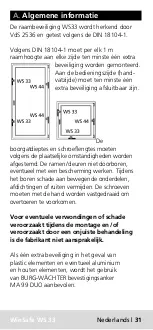 Preview for 29 page of Burg Wächter WS 33 Assembly And User'S Manual