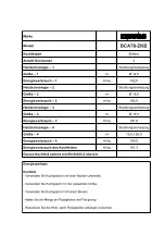 Предварительный просмотр 19 страницы Burg BCA78-ZKB Operating And Installation Instructions