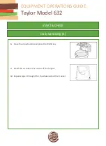 Предварительный просмотр 29 страницы BURGER KING Taylor 632 Equipment Operation Manual