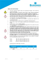 Предварительный просмотр 11 страницы Burgmer TFA 220 Original Operation, Maintenance And Assembly Instruction