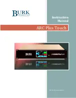 BURK Technology ARC Plus Touch Instruction Manual preview