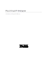 Burk Plus-X Dual IP-8 Installation And Operation Manual preview