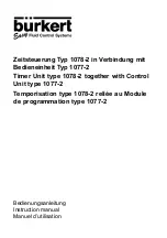 Preview for 1 page of Burkert 1077-2 Instruction Manual