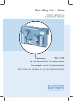 Burkert 1094 Series Operating Instructions Manual preview