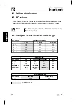 Preview for 25 page of Burkert 1094 Standard Operating Instructions Manual