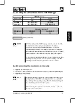 Preview for 26 page of Burkert 1094 Standard Operating Instructions Manual