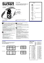 Preview for 3 page of Burkert 5413 Series Operating Instructions