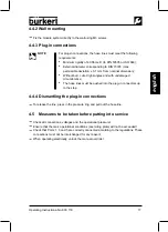 Preview for 20 page of Burkert 6510 Operating Instructions Manual