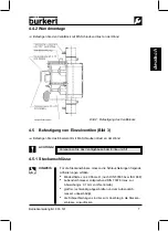 Предварительный просмотр 10 страницы Burkert 6516 Operating Instructions Manual