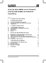 Предварительный просмотр 2 страницы Burkert 6520 NAMUR Operating Instructions Manual