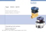 Burkert 8032 Operating Instructions Manual предпросмотр