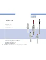 Предварительный просмотр 1 страницы Burkert 8221 Operating Instructions Manual