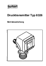 Preview for 36 page of Burkert 8326 Instruction Manual