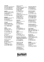 Preview for 106 page of Burkert 8326 Instruction Manual