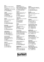 Preview for 107 page of Burkert 8326 Instruction Manual