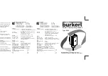 Preview for 6 page of Burkert 8624 Operating Instructions Manual