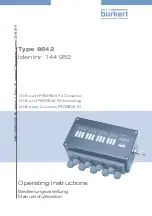 Burkert 8642 Operating Instructions Manual preview