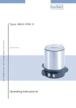 Предварительный просмотр 1 страницы Burkert 8691 REV.3 Operating Instructions Manual