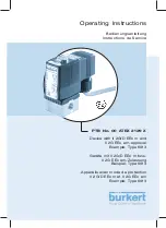 Preview for 1 page of Burkert AC10 4-PD56 Series Operating Instructions Manual