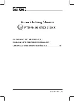 Preview for 47 page of Burkert AC10 4-PD56 Series Operating Instructions Manual