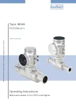 Burkert Flowave 8098 Operating Instructions Manual предпросмотр