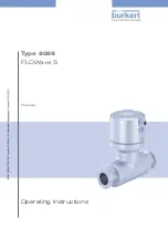 Preview for 1 page of Burkert FLOWave S 8098 Operating Instructions Manual