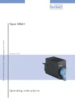 Burkert Type MS01 Operating Instructions Manual preview