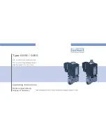 Bürkert 0255 Operating Instructions Manual preview