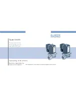 Bürkert 0400 Operating Instructions Manual предпросмотр