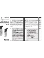 Preview for 1 page of Bürkert 0460 Operating Instructions Manual