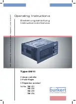 Bürkert 0911 Operating Instructions Manual предпросмотр