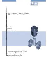 Предварительный просмотр 1 страницы Bürkert 2012 Operating Instructions Manual