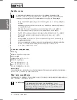 Preview for 4 page of Bürkert 2012 Operating Instructions Manual