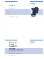 Предварительный просмотр 13 страницы Bürkert 6014 Operating Instructions Manual